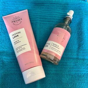 Bath and Body Works Inspire Love Rose & Vanilla set